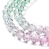Transparent Glass Beads Strands X-GLAA-E036-07D-5