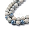 Natural K2 Stone/Raindrop Azurite Beads Strands G-C029-01C-4