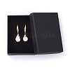 Natural Baroque Pearl Keshi Pearl Dangle Earrings X-EJEW-JE03527-4
