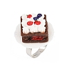 Afternoon Tea Resin & Plastic Adjustable Finger Rings for Women RJEW-K317-01E-2