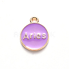 Alloy Enamel Pendants X-ENAM-S124-01A-01A-3
