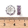 Brass Micro Pave Cubic Zirconia Spacer Beads KK-U045-16P-01-3