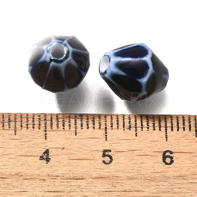 Vintage Style Glazed Ceramic Porcelain Beads PORC-H013-01-14-1