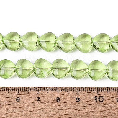Baking Paint Transparent Glass Beads Strands DGLA-N021-01B-02-1