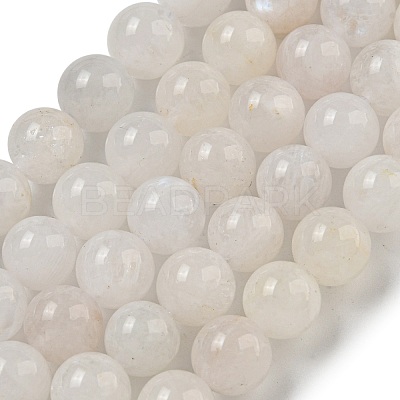 Natural Rainbow Moonstone Beads Strands G-C068-8mm-1A-1