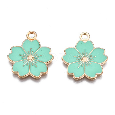 Alloy Enamel Pendants X-ENAM-S121-115F-1