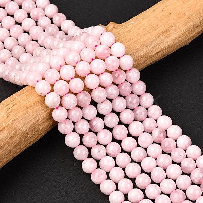 Pink Color Natural Madagascar Rose Quartz Beads Strands G-D655-6mm-1
