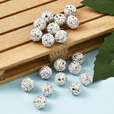 Polymer Clay Rhinestone Beads LS-RB-N006-18-1