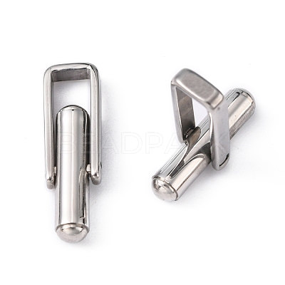 304 Stainless Steel Cuffinks STAS-H052-16-1