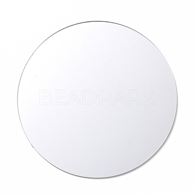 PVC Flat Round Shape Mirror DIY-E043-02-1