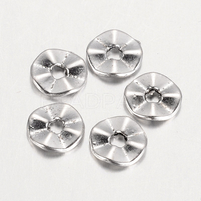 Tibetan Style Wavy Spacer Beads X-TIBEB-A101871-AS-FF-1