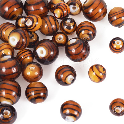 32Pcs Handmade Lampwork Beads LAMP-TA0001-56B-1