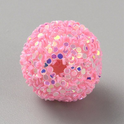 Opaque Acrylic Beads MACR-WH0010-12G-1