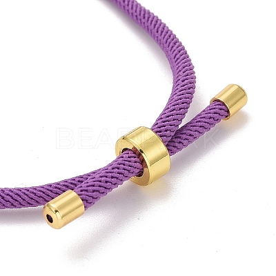 Adjustable Polyester Cord Bracelet Making MAK-C001-01-1