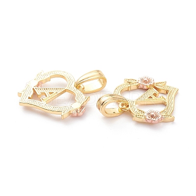 Real 18K Gold Plated Brass  Pendants KK-J042-43G-A-1