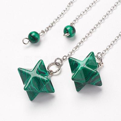 Chakra Natural & Synthetic Mixed Stone Dowsing Pendulums G-F516-01-1