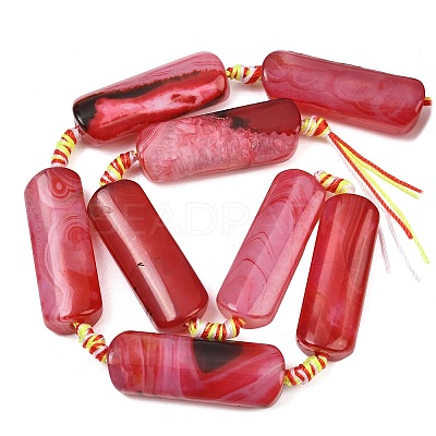 Natural Yellow Agate Beads Strands G-H342-B05-01-1