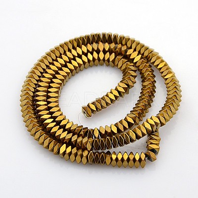 Electroplate Non-magnetic Synthetic Hematite Beads Strands G-O009-A02-1