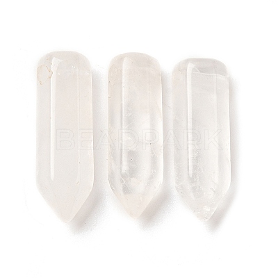 Natural Quartz Crystal Pointed Pendants G-C158-05C-1