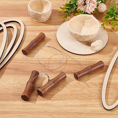 Stainless Steel Wire Clay Cutter TOOL-WH0136-125-1