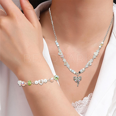 24Pcs 12 Styles Natural White Shell Beads BSHE-SP0001-01-1