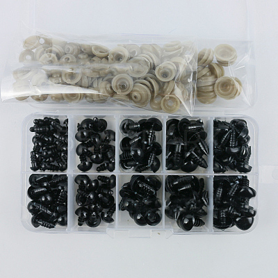 Craft Plastic Doll Eyes & Noses X1-DOLL-PW0001-446A-1