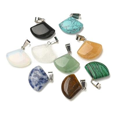 Natural & Synthetic Mixed Gemstone Pendants G-Z067-05P-01-1