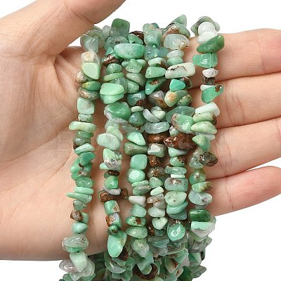 Natural Chrysoprase Beads Strands G-G0004-D01-A-1