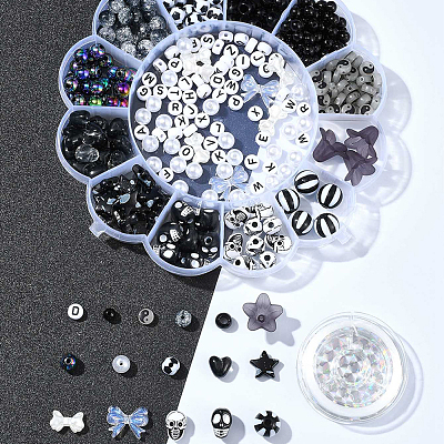 DIY Acrylic & ABS Plastic Imitation Pearl Beads Bracelets Making Kits DIY-FS0006-50-1