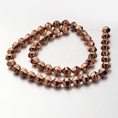 Electroplate Non-magnetic Synthetic Hematite Bead Strands G-F300-29B-08-1