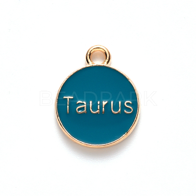 Alloy Enamel Pendants ENAM-S124-01B-05C-1