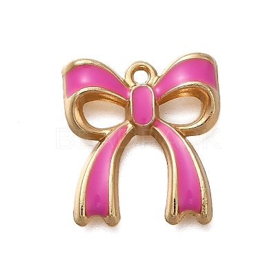 Rack Plating Alloy Enamel Pendants ENAM-S021-04G-E-1