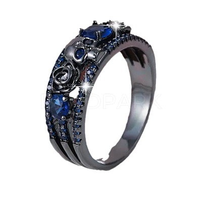 Alloy & Rhinestone Finger Rings FS-WG4F886-06-1