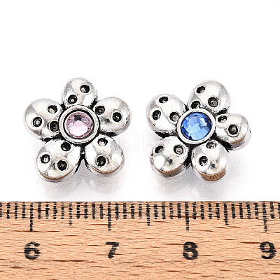 Tibetan Style Alloy Beads TIBE-N013-28AS-1