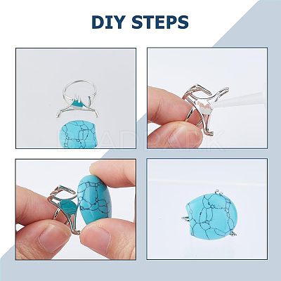 2Pcs Adjustable Brass Finger Ring Components FIND-HS0001-01P-1