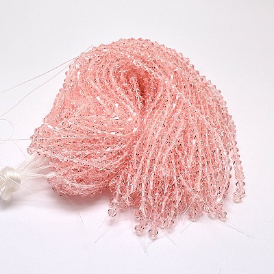Imitate Austrian Crystal Bicone Glass Beads Strands GLAA-F029-3x3mm-15-1