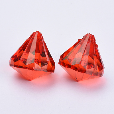 Transparent Acrylic Pendants TACR-Q260-C-V12-1