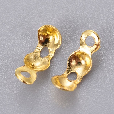 Iron Bead Tips Knot Covers E037Y-G-1