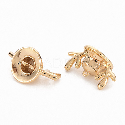 Brass Peg Bails Pendants KK-N231-268-NF-1