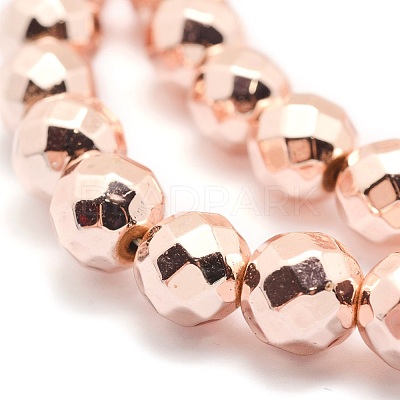 Electroplate Non-magnetic Synthetic Hematite Beads Strands G-L485-03B-LRG-1