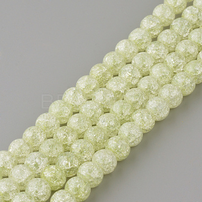 Synthetic Crackle Quartz Beads Strands X-GLAA-S134-8mm-08-1