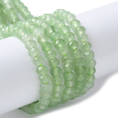 Dyed Natural Malaysia Jade Rondelle Beads Strands X-G-E316-2x4mm-56-1