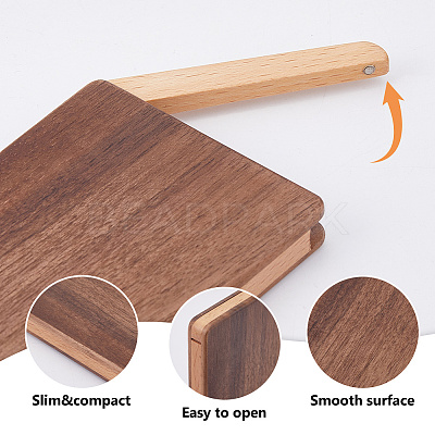 Wood Business Card Packing Magnetic Boxes CON-WH0110-329-1
