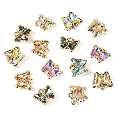 14Pcs Alloy Glass Pendants FIND-TADJ0001-08-1