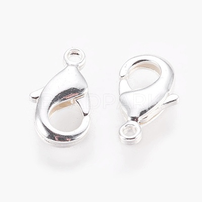 Brass Lobster Claw Clasps X-KK-S314-42S-1