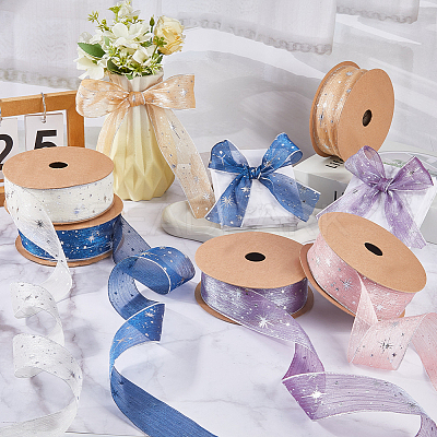 20 Yards Polyester Printed Grosgrain Ribbon OCOR-WH20005-32A-05-1