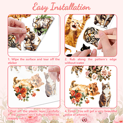 3 Sheets 3 Styles PVC Waterproof Decorative Stickers DIY-WH0404-069-1
