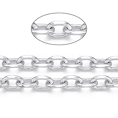 Aluminum Faceted Cable Chain CHA-N003-32S-1