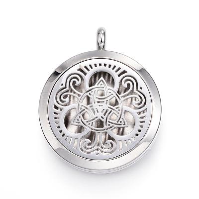 316 Surgical Stainless Steel Diffuser Locket Pendants STAS-H342-14P-1