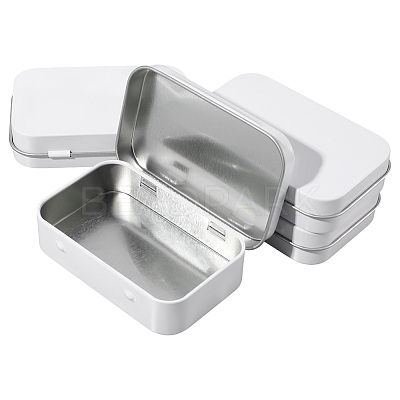 4Pcs Iron Jewelry Storage Boxes with Hinged Lid CON-SP0001-20D-1